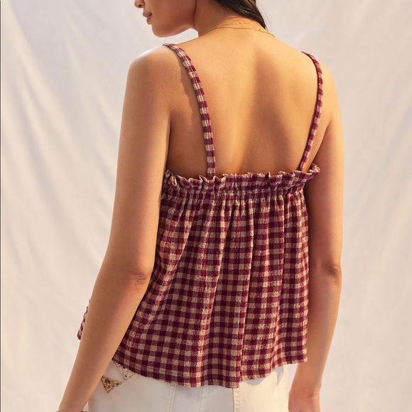 Anthropologie gingham swing top - Picture 2 of 3